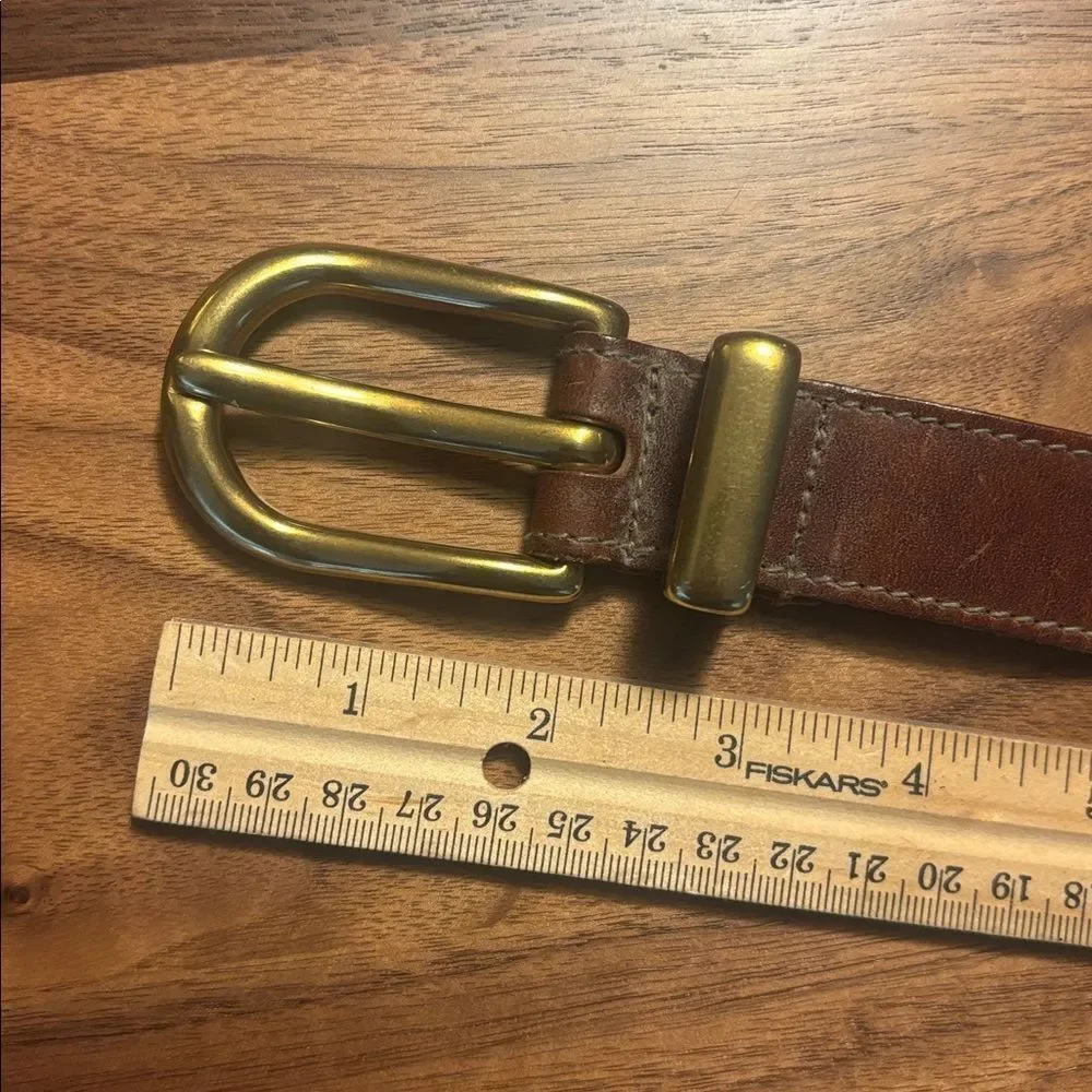 Vintage Fossil Belt with heavy brass buckle